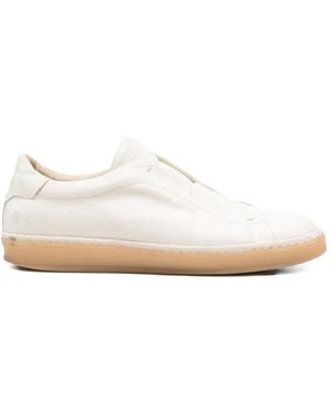 Eleventy Slip-On Leather Trainers - White