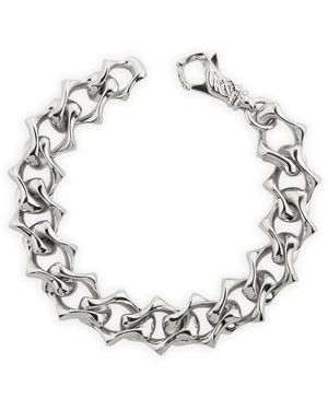 Emanuele Bicocchi Bracelet En Chaîne Sharp À Fini Poli - Métallisé
