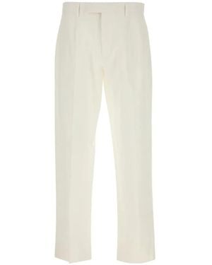 ZEGNA Belt-Loops Trousers - White