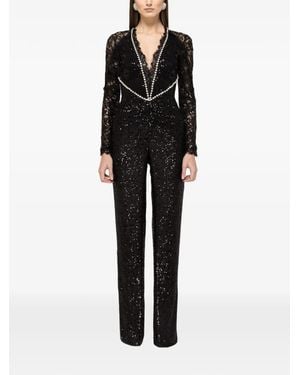 Nissa Lace Jumpsuit - Black
