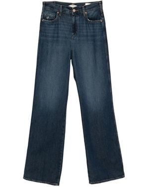 Staff Jeans & Co. Faded Wide-Leg Jeans - Blue