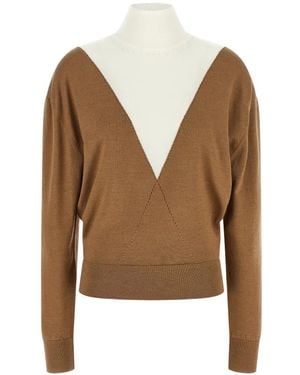 Rabanne Turtleneck Sweater - Brown