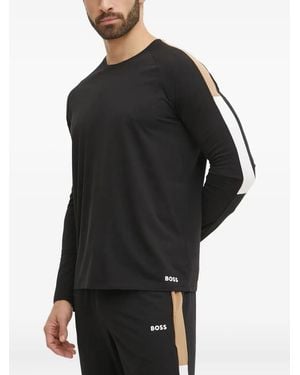 BOSS Logo-print Pyjamas - Black