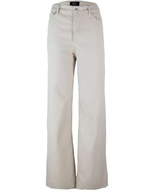 A.P.C. Pantalones con cierre de botón - Gris