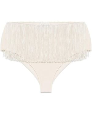 Forte Forte Slip mit Fransen - Natur