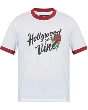 Amiri T-Shirt Rose Ringer - Bianco