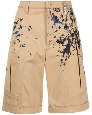 Moschino ペイント ショートパンツ - ナチュラル