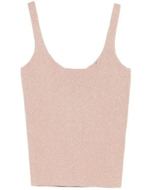 Liu Jo Square-Neck Tank Top - Pink