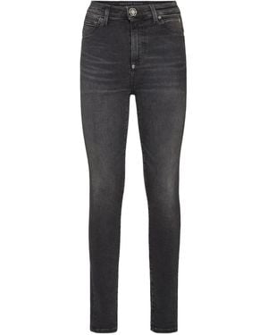 Philipp Plein Stretch-Cotton Jeans - Gray