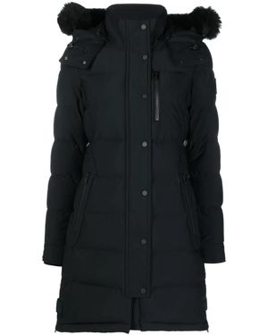 Moose Knuckles Watershed Hooded Parka Coat - Black