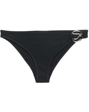 Coperni Bragas De Bikini Con Aplique Del Logo - Negro
