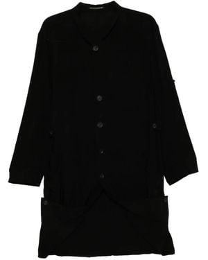 Yohji Yamamoto Jas Met Enkele Rij Knopen - Zwart