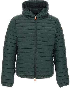 Save The Duck Donald Hooded Puffer Jacket - Green