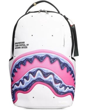 Sprayground Shark Central Backpack - White