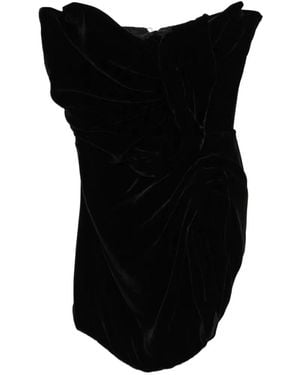 Isabel Sanchis Velvet Top - Black