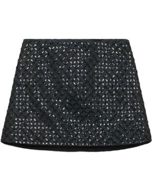 Dorothee Schumacher Falda con apliques - Negro