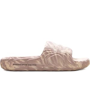 adidas Adilette Textured Slide Sandals - Pink