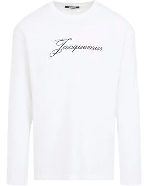 Jacquemus T-Shirt À Logo Imprimé - White