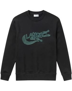 Lacoste Logo-Print Sweatshirt - Black