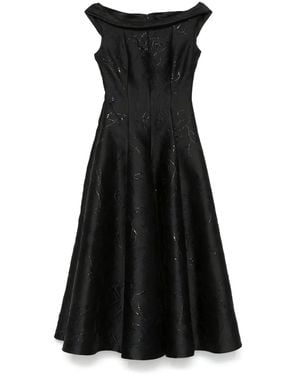 Talbot Runhof Vestido midi Tomini5 - Negro