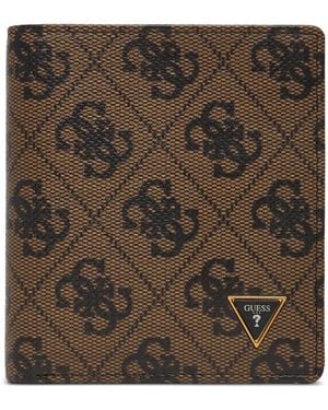 Guess Portefeuille Milano À Logo 4G - Brown