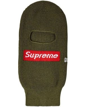 Supreme X New Era Box Logo Knitted Balaclava - Green
