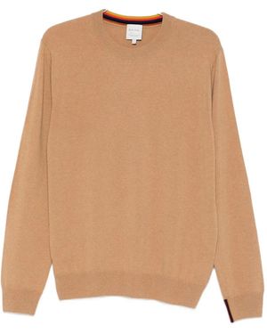 Paul Smith Crew-Neck Cashmere Sweater - Natural