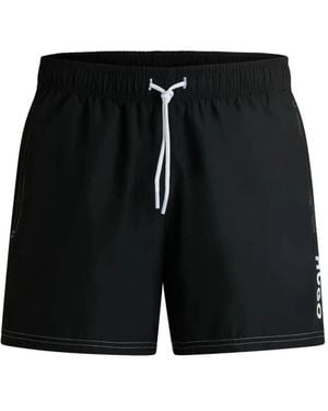 BOSS Logo Swim Shorts - Black
