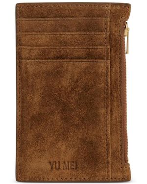 Yu Mei Frank Zip Wallet - Brown