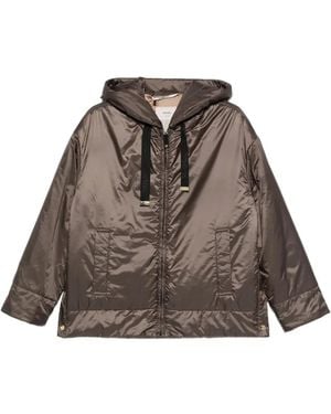Max Mara Mtcdaria Hooded Zip Jacket - Brown