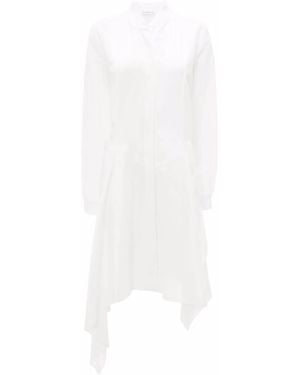 JW Anderson Hemdkleid Im Bomber-Look - Weiß