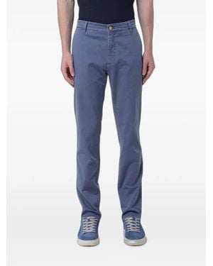 Jeckerson Button-Fastening Chino Trousers - Blue