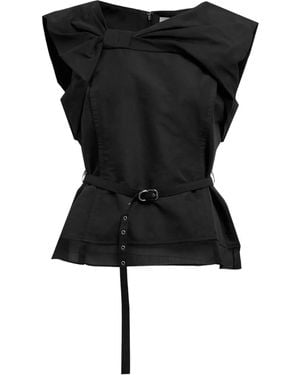 3.1 Phillip Lim Bow Belted Top - Black