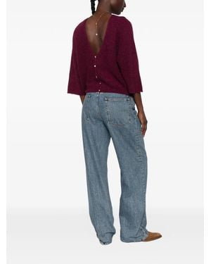 Ba&sh Button-Embellishment Cardigan - Blue