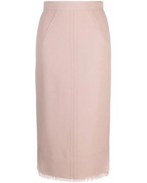 N°21 Lace Trim Pencil Skirt - Pink