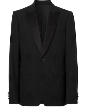 Burberry Oak Leaf Crest ジャケット - ブラック