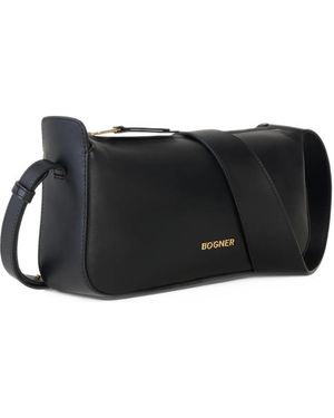 Bogner Bolso De Hombro Loges Grandes Yael De Piel - Negro
