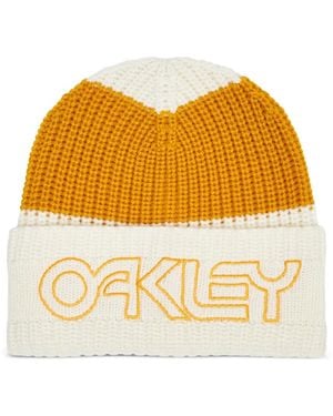 Oakley Logo-Embroidered Beanie Hat - Yellow