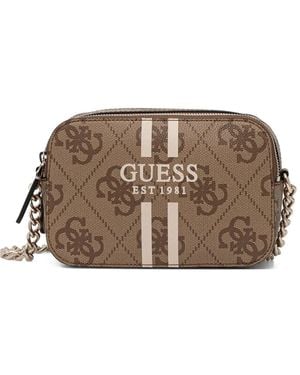 Guess Noelle 4G Crossbody Bag - Brown