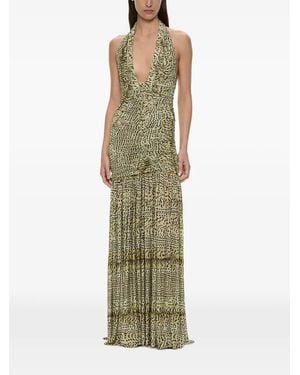 Christopher Esber Orion Ruched Maxi Dress - Green