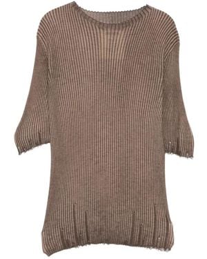 Uma Wang Short-Sleeves Top - Brown