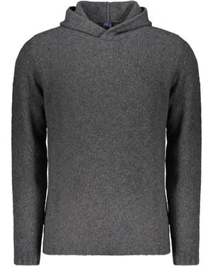 Fedeli Hooded Long-Sleeve Jumper - Grey