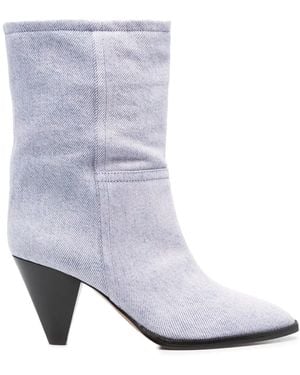 Isabel Marant Rouxa Leather Boots - White