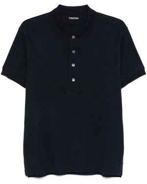 Tom Ford Jersey Polo Shirt - Black