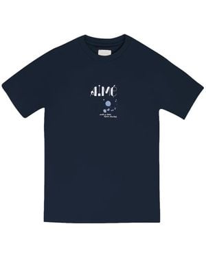 Aimé Leon Dore Logo-Print Short-Sleeve T-Shirt - Blue
