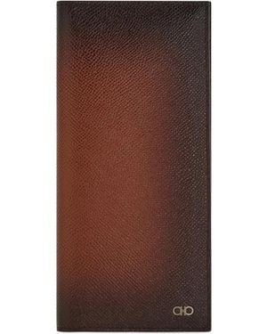 Ferragamo 'Gancini' Portemonnaie - Braun