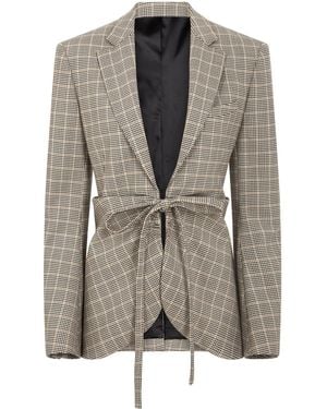 Rabanne Giacca A Quadri - Grigio