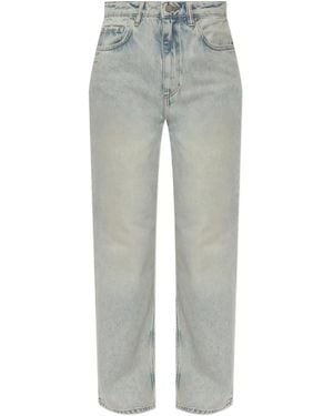 AllSaints Brooklyn Straight-Leg Jeans - Gray