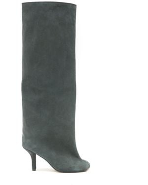 MM6 by Maison Margiela Anatomic 70Mm Suede Boots - Green