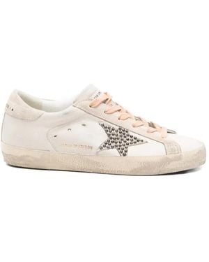 Golden Goose Super-Star Lace-Up Trainers - White